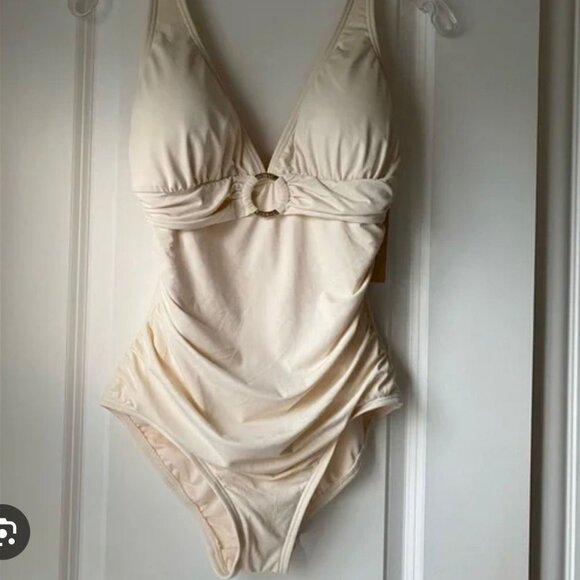 Michael Kors One-Piece Swimsuit – Ivory/Cream – Size 14 - Picture 6 of 7